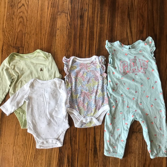 gap baby girl onesies